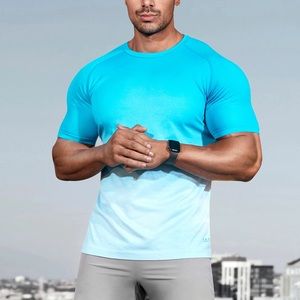 ACTIVE GYM MUSCLE FIT OMBRE SEAMLESS T-SHIRT